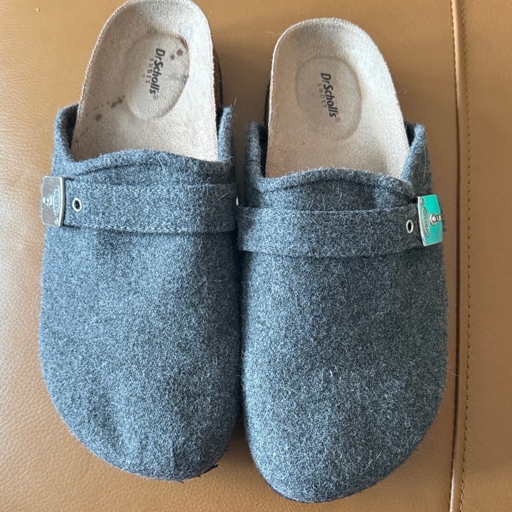 Dr. Scholl's Charcoal Wool Slip-Ons
